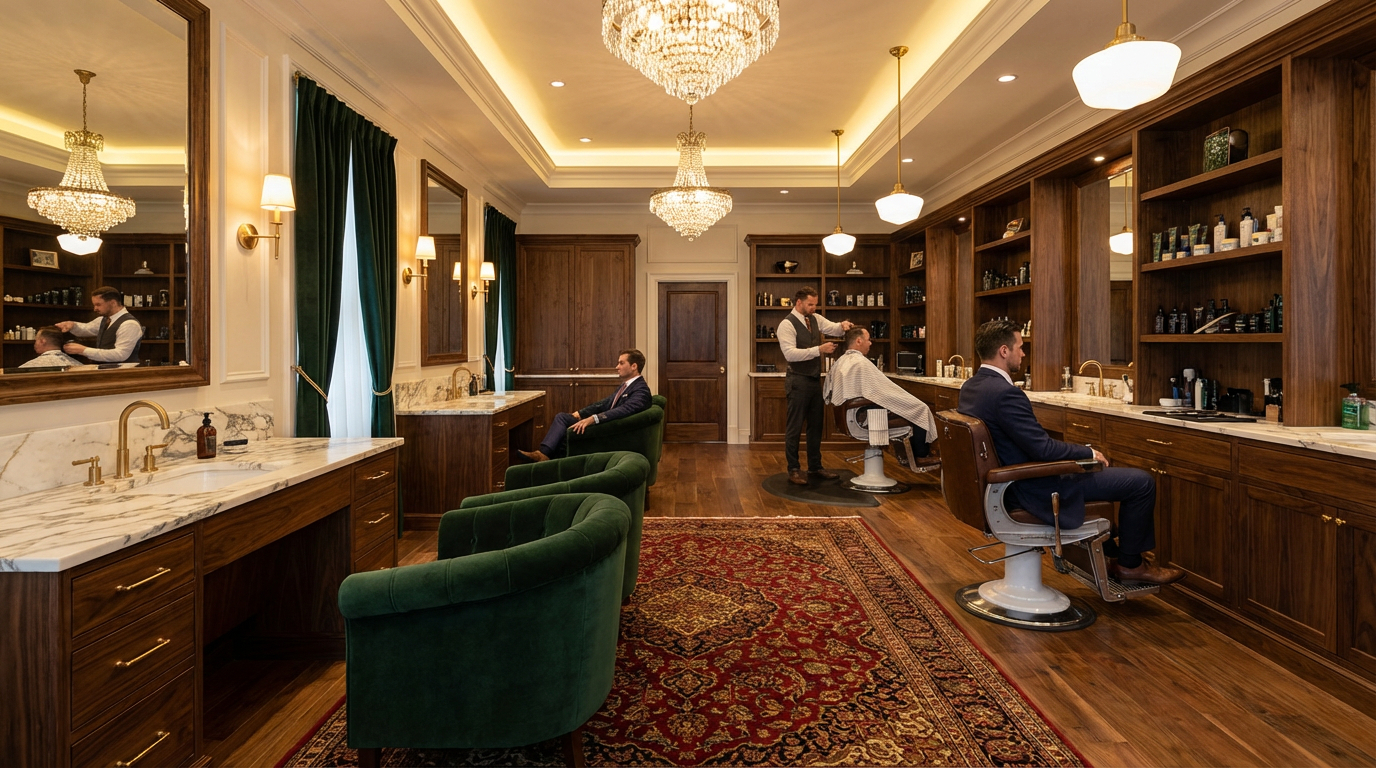 Prime Barbershop luxury interior